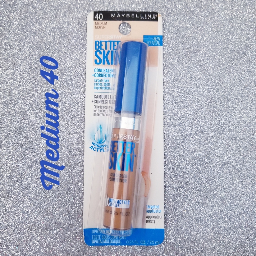 Maybelline Superstay Concealer + Corrector Medium 40 Dark Circles Spots Cover